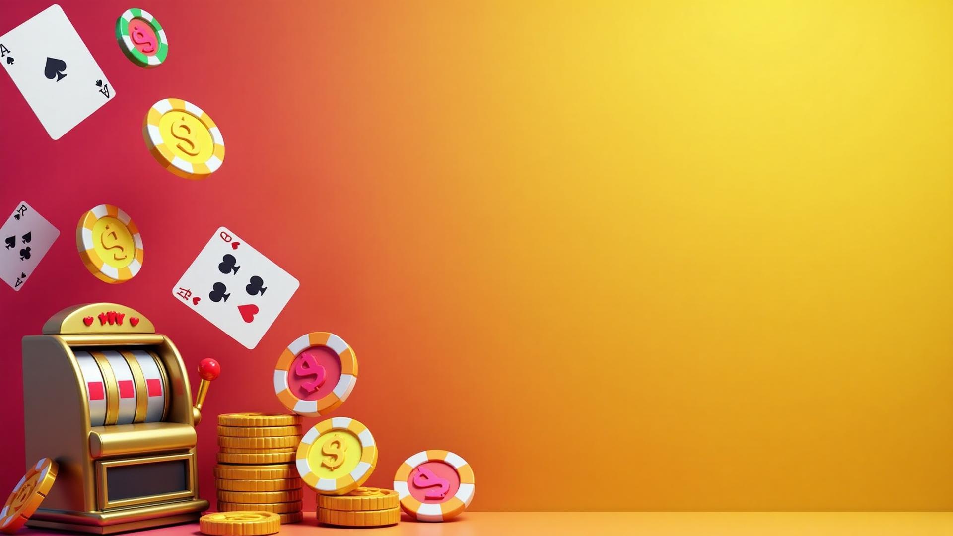 MrQ Casino promotional image featuring slots, cards, and casino chips